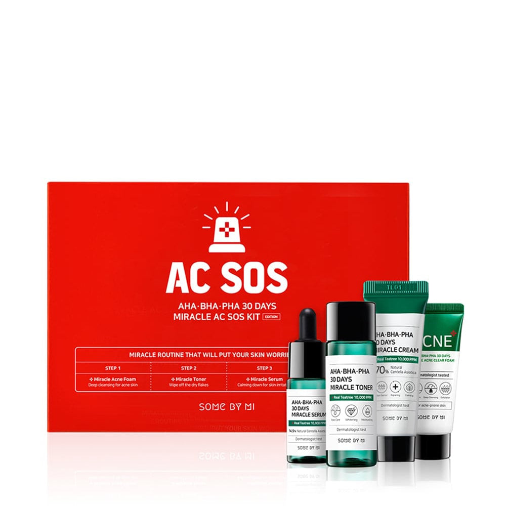 Some By Mi AHA-BHA-PHA 30 Days Miracle AC SOS Kit Beauty Gift Set 30ml+30ml