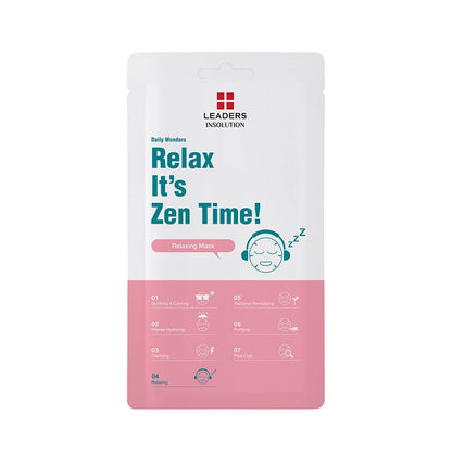 Insolution Daily Wonders Relaxing Sheet Mask Relax It's Zen Time 1pc