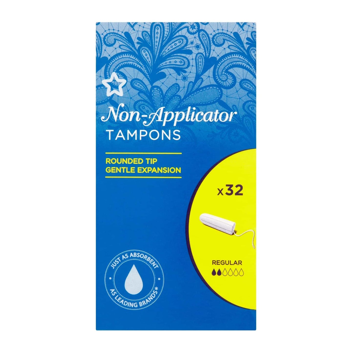 Non-Applicator Tampons 32pcs Regular