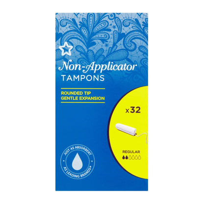 Non-Applicator Tampons 32pcs Regular