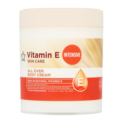 Superdrug Vitamin E Intensive Body Cream Moisturiser 475ml 475ml