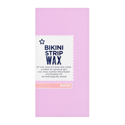 Superdrug Bikini Wax Strips Shea Butter & Rosehip Oil 20pcs 20pcs