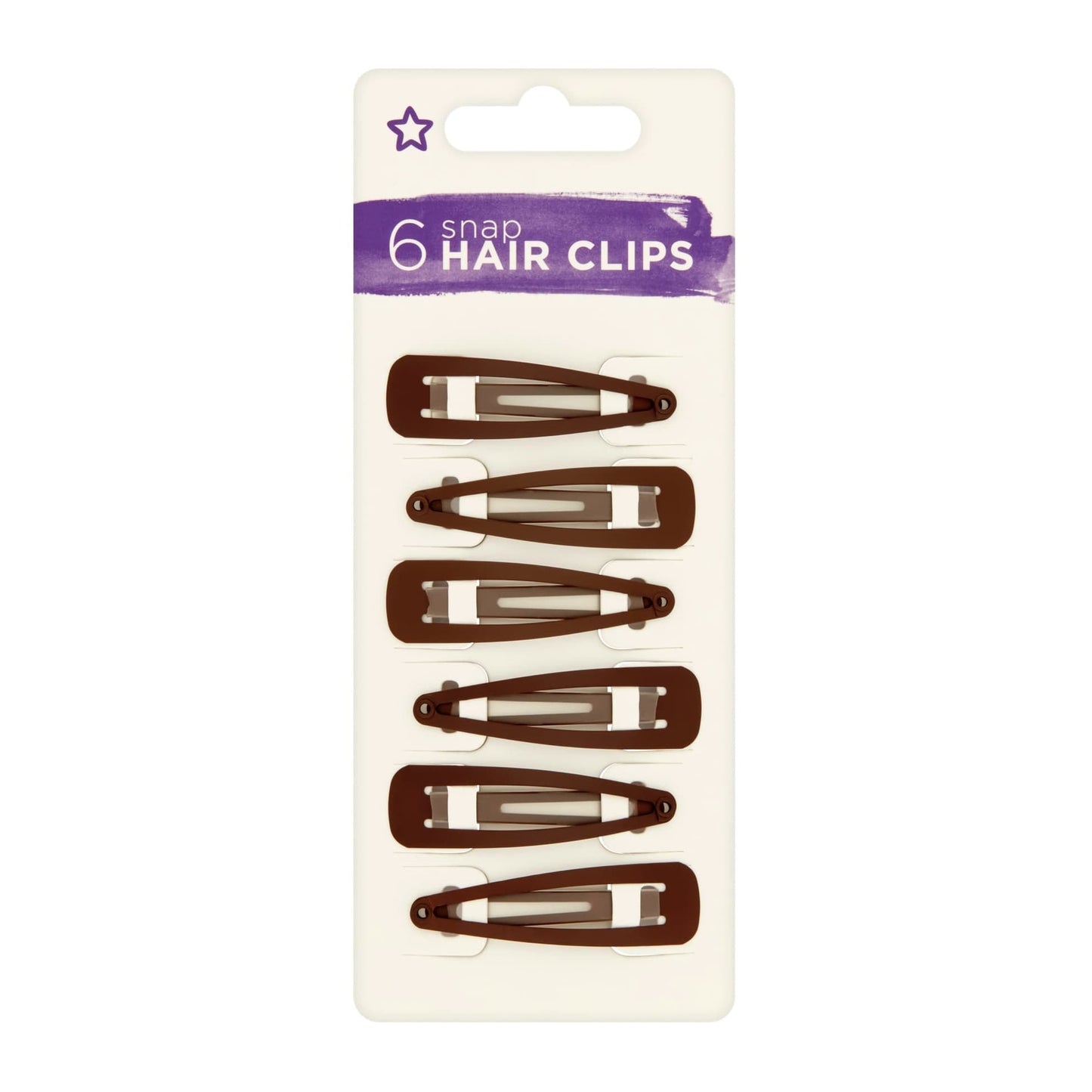 Snap Hair Clips 6pcs