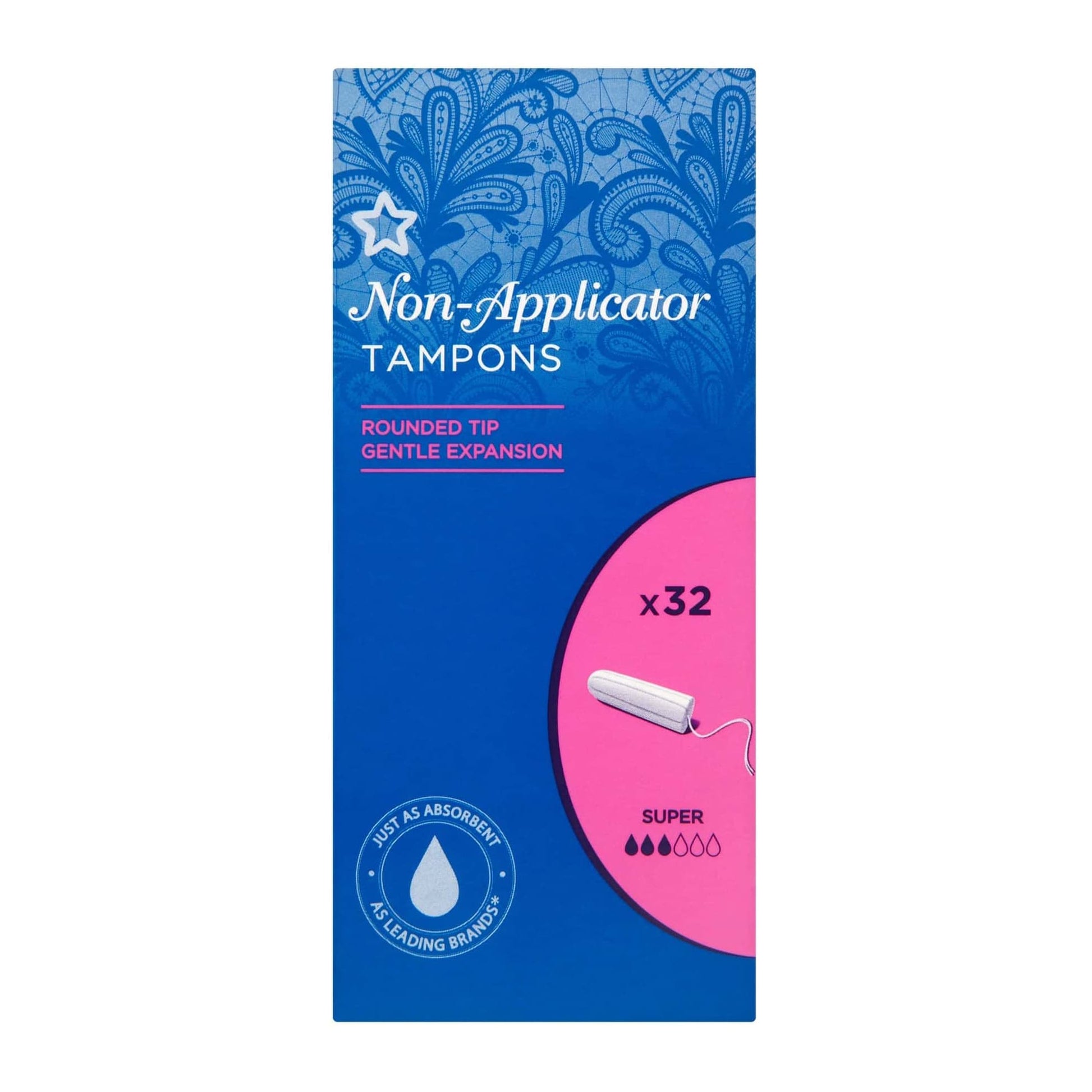 Non-Applicator Tampons 32pcs Super