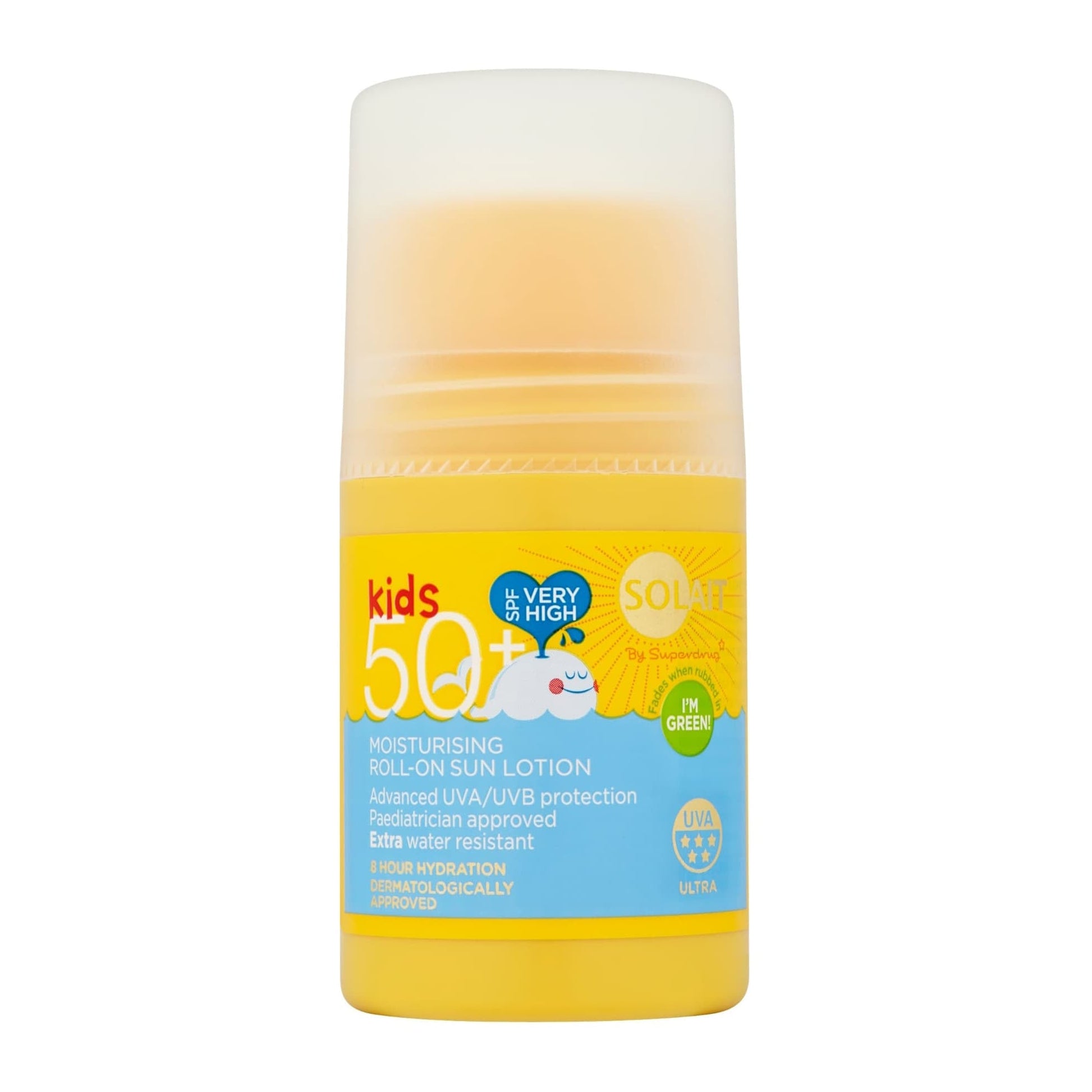 Superdrug Solait Kids Moisturising Roll-On Sun Lotion Cream SPF50+ 75ml 75ml