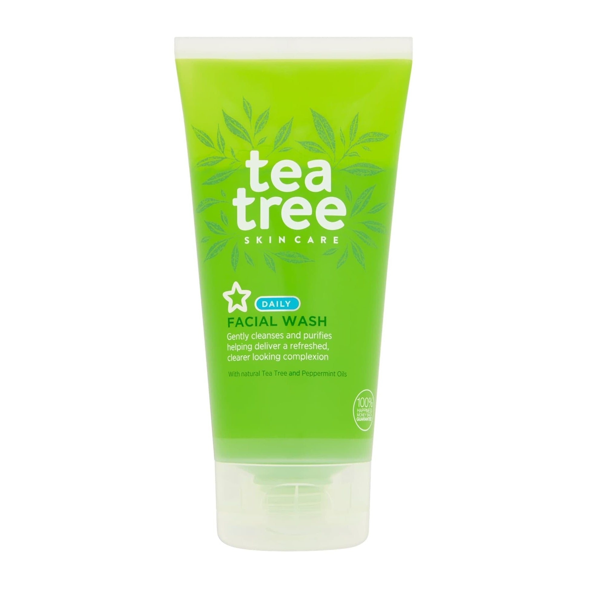 Superdrug Daily Cleansing Face Wash Tea Tree & Peppermint 150ml