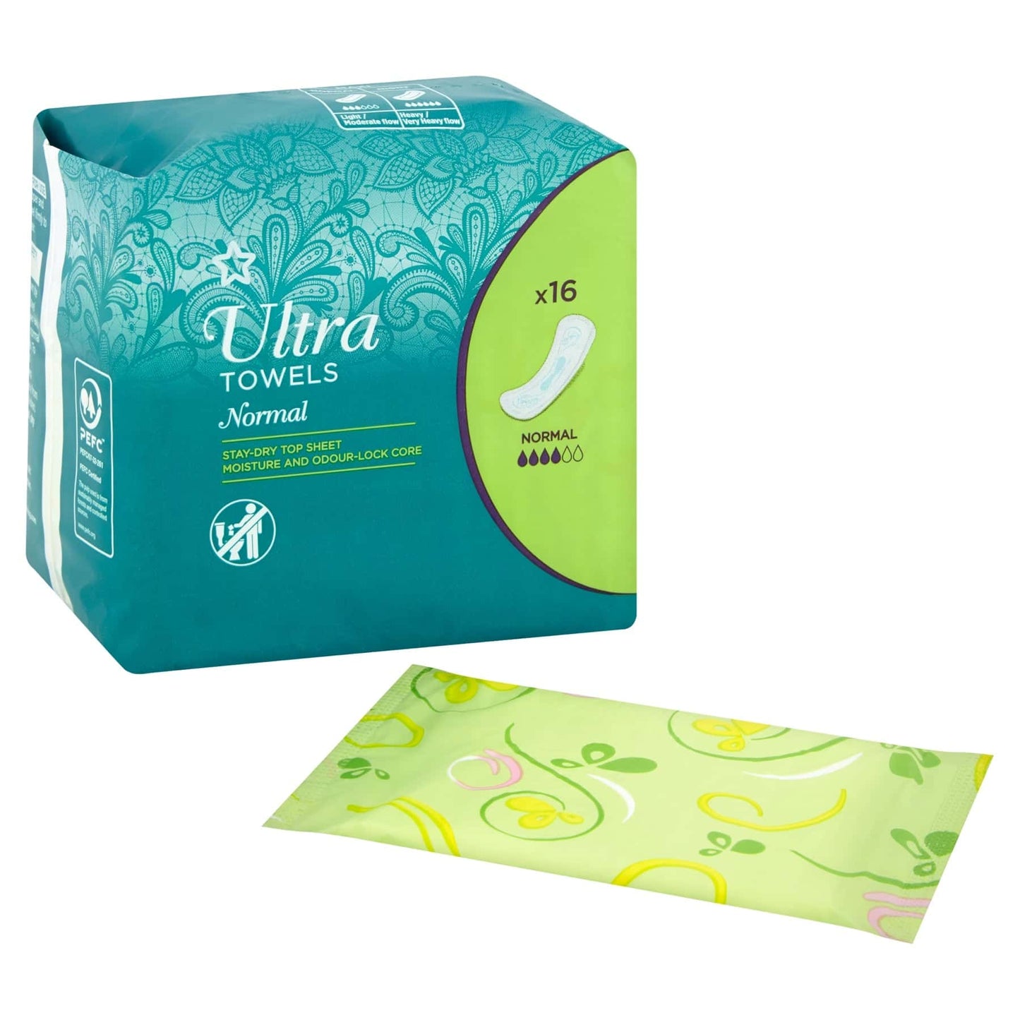 Ultra Sanitary Napkins Normal 16pcs