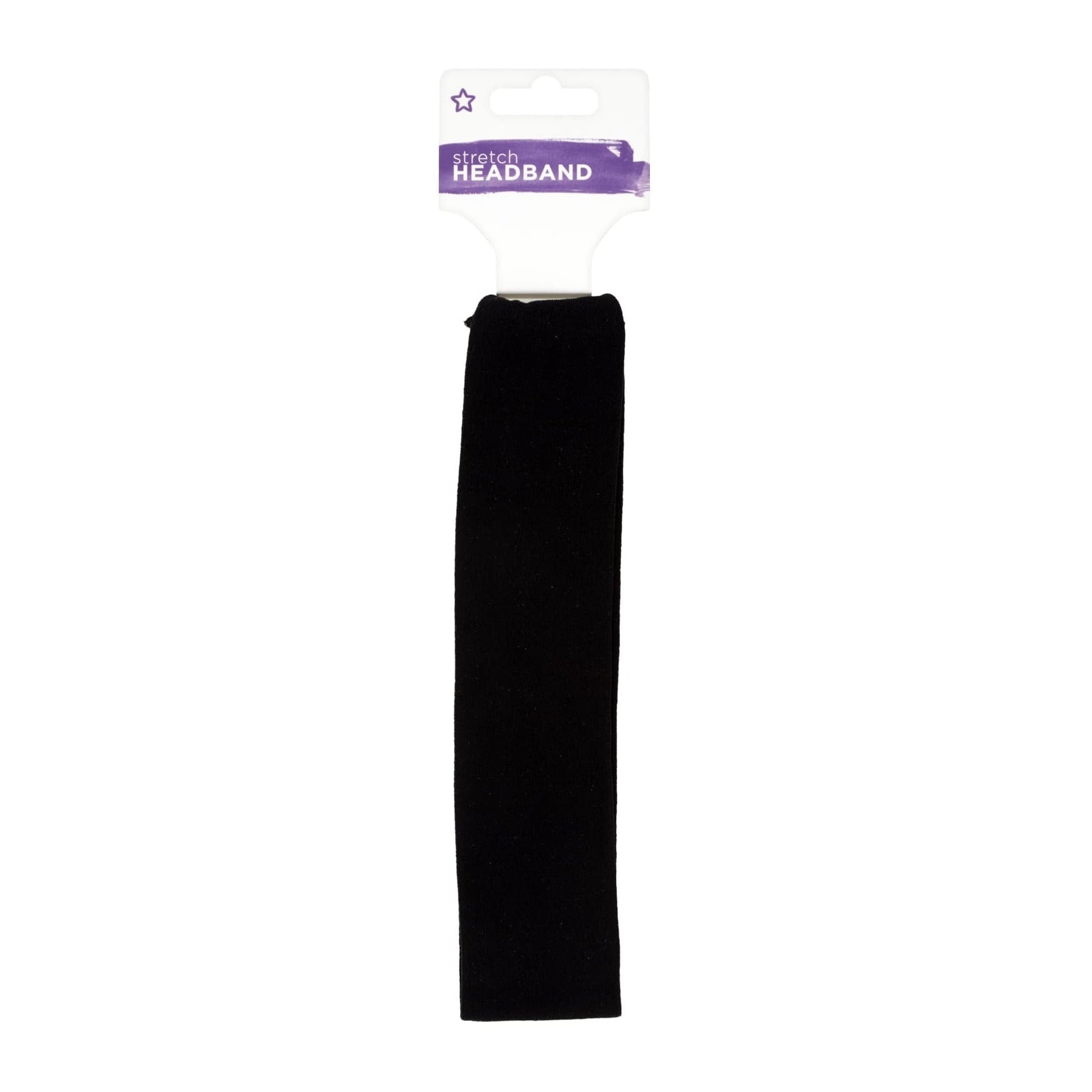 Stretch Headband Black 1pc