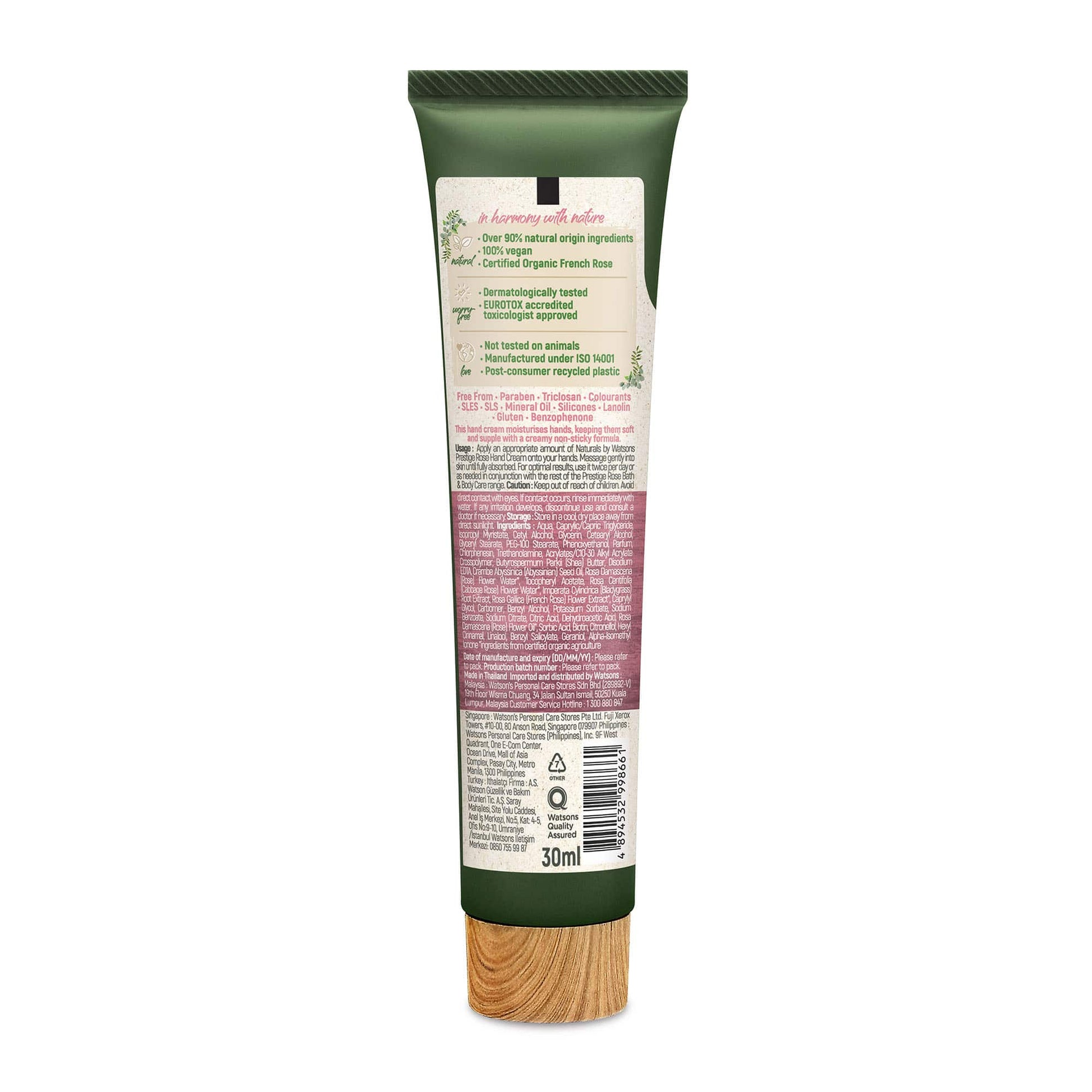 Softening Hand Cream Prestige Rose 30ml