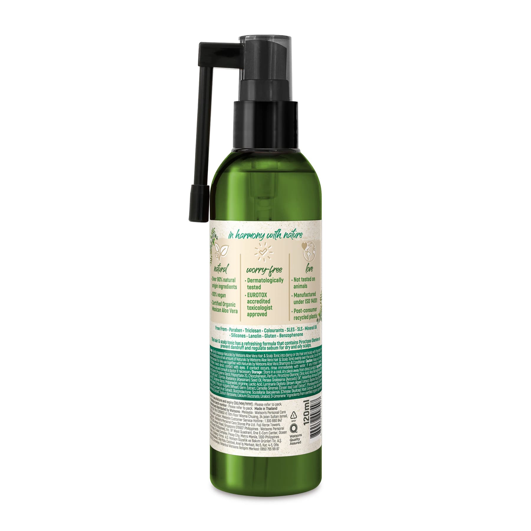 Strengthening Hair & Scalp Tonic Aloe Vera Oily, Dandruff-Prone Scalp 120ml 120ml