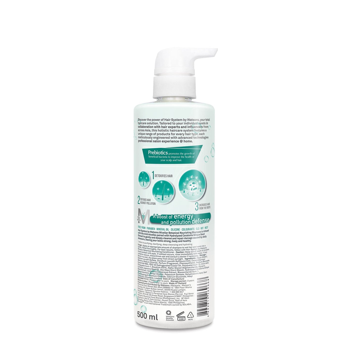 Hair Systems by Watsons Micellar Nourishing  Shampoo 500ml 500ml