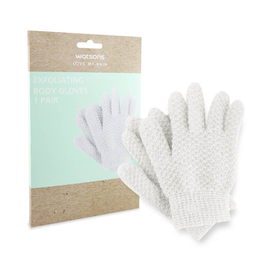 Exfoliating Body Gloves 1pair Grey