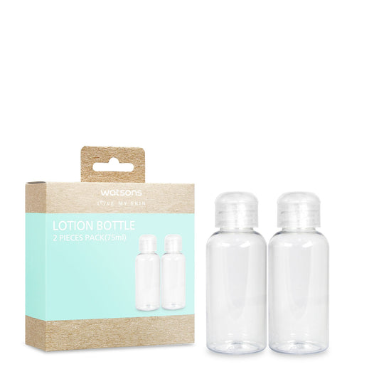 Lotion Bottle  Pack 75ml 2pcs White/transparent