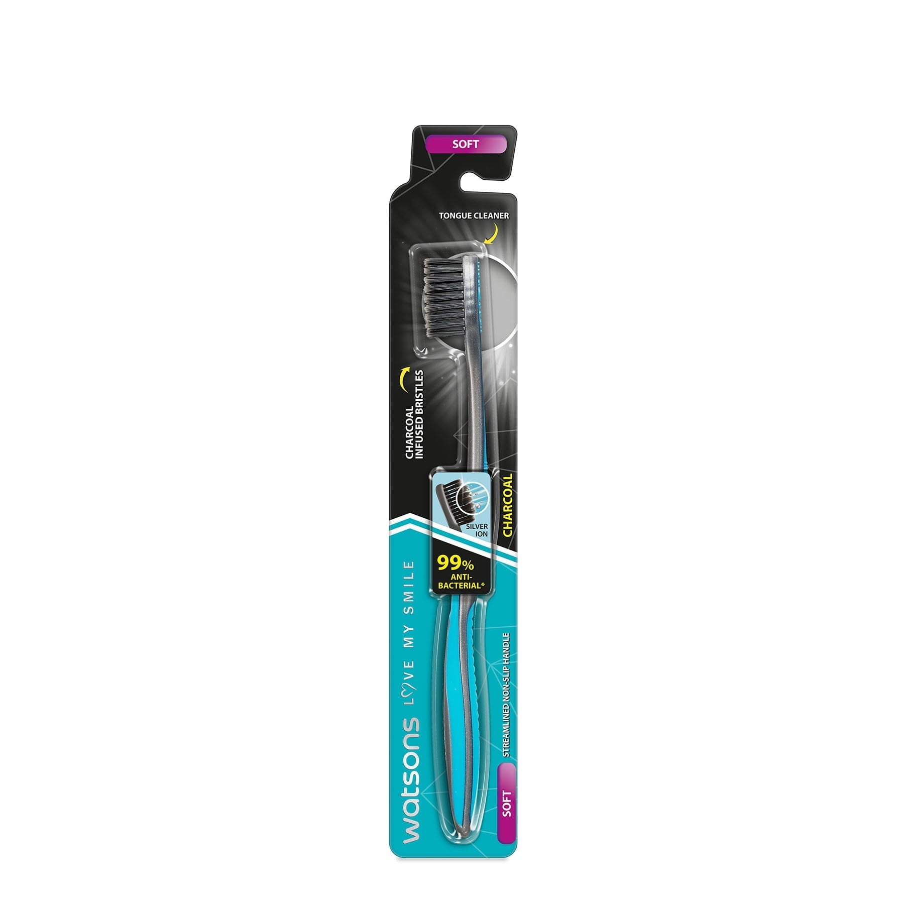 Love My Smile Charcoal Toothbrush (Soft) 1pc 1pc