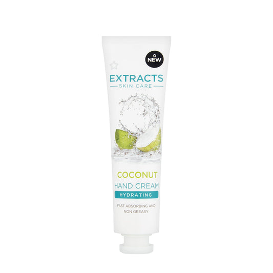 Superdrug Extracts Skincare Coconut Hand Cream Hydrating 65ml