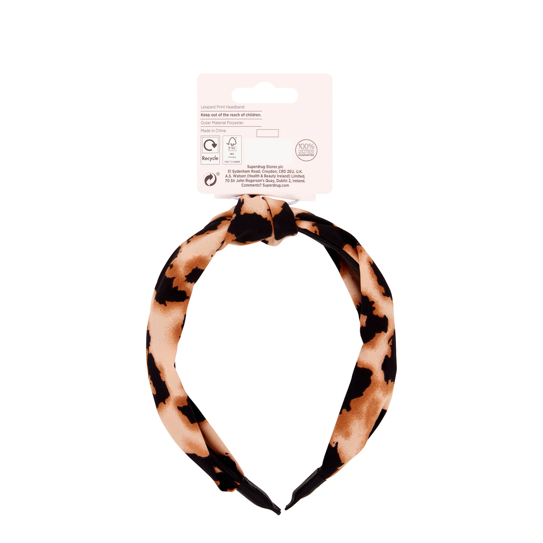 Studio London Leopard Print Headband