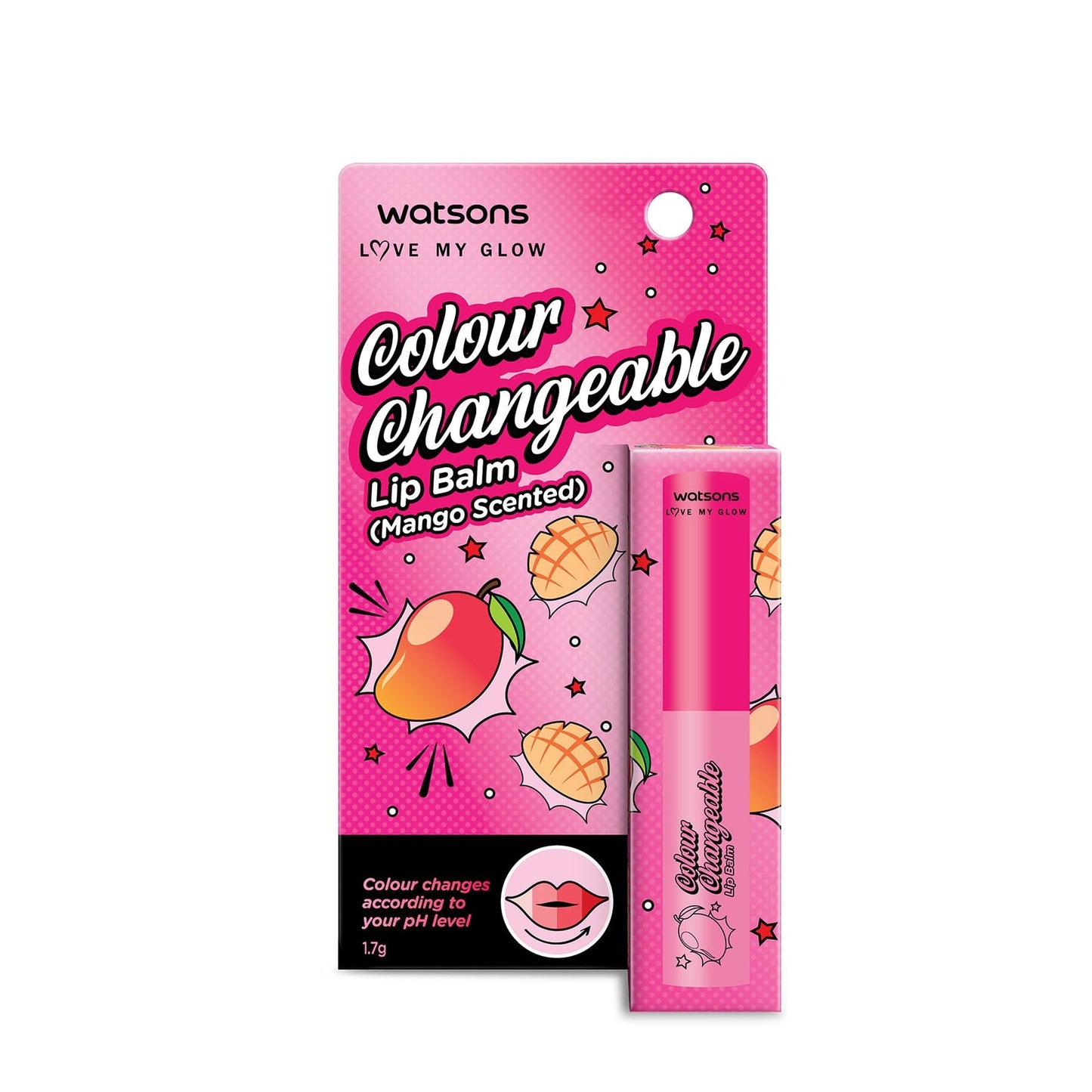 Love My Glow Colour Changeable Lip Balm Mango Scented 1.7g 1.7g