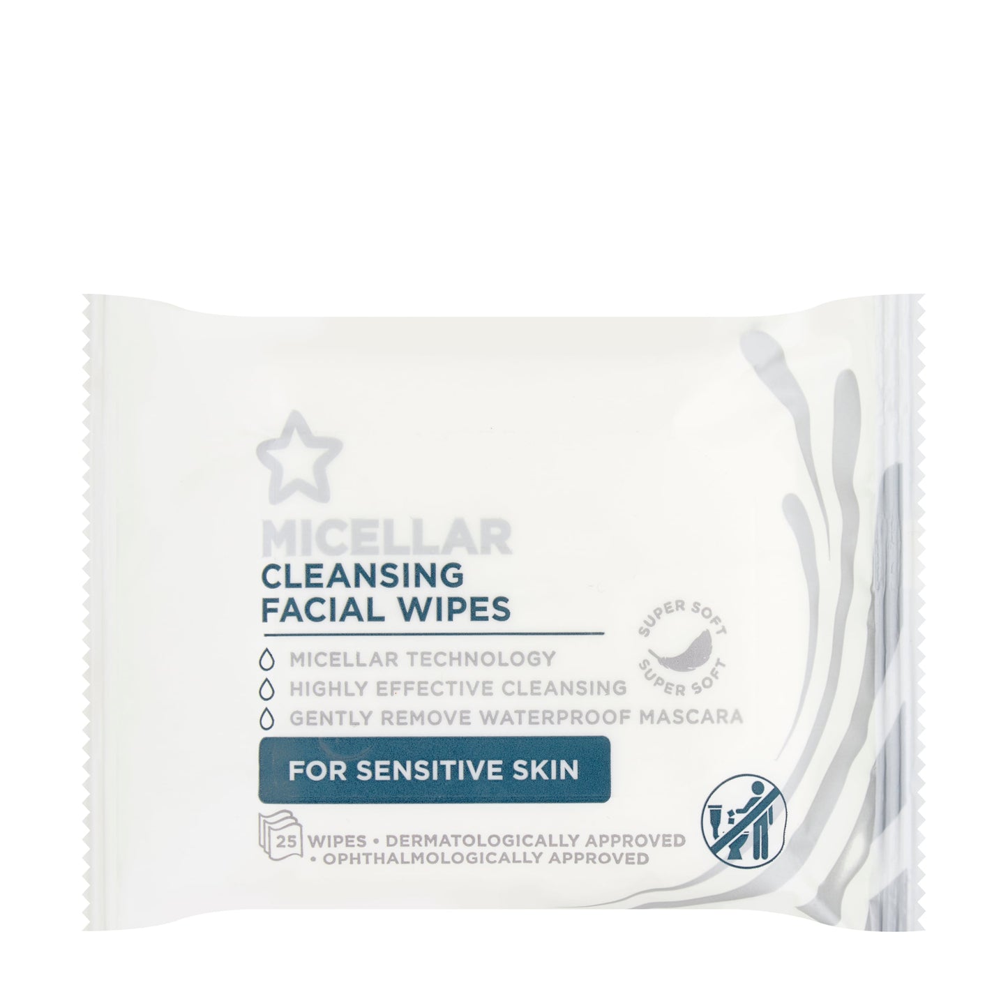 Micellar Cleansing Wipes For Sensitive Skin 25pcs