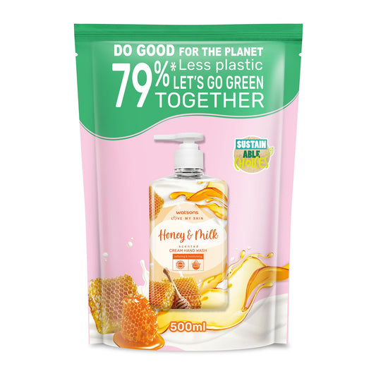 Honey & Milk Scented Cream Hand Wash Refill 500ml 500ml