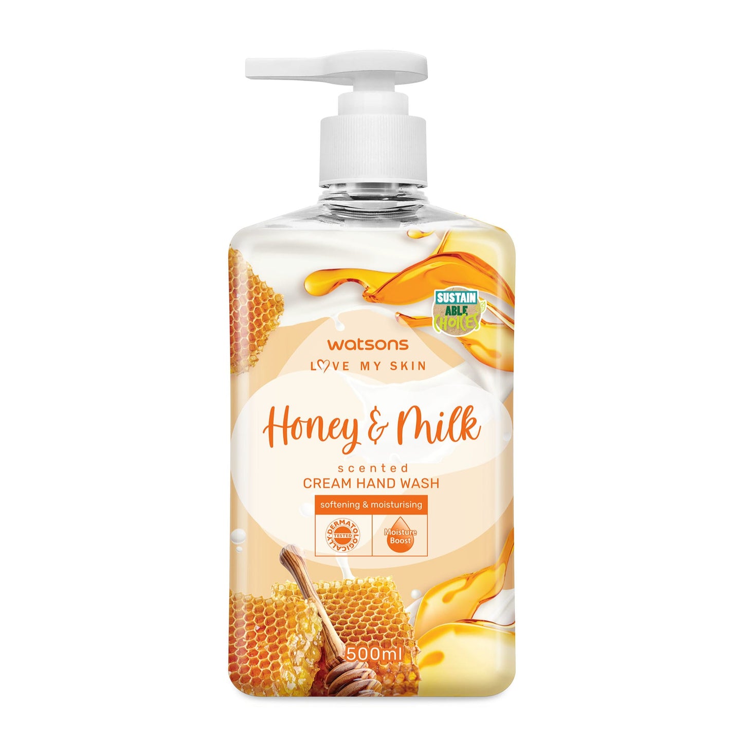 Honey & Milk Scented Cream Hand Wash 500ml 500ml