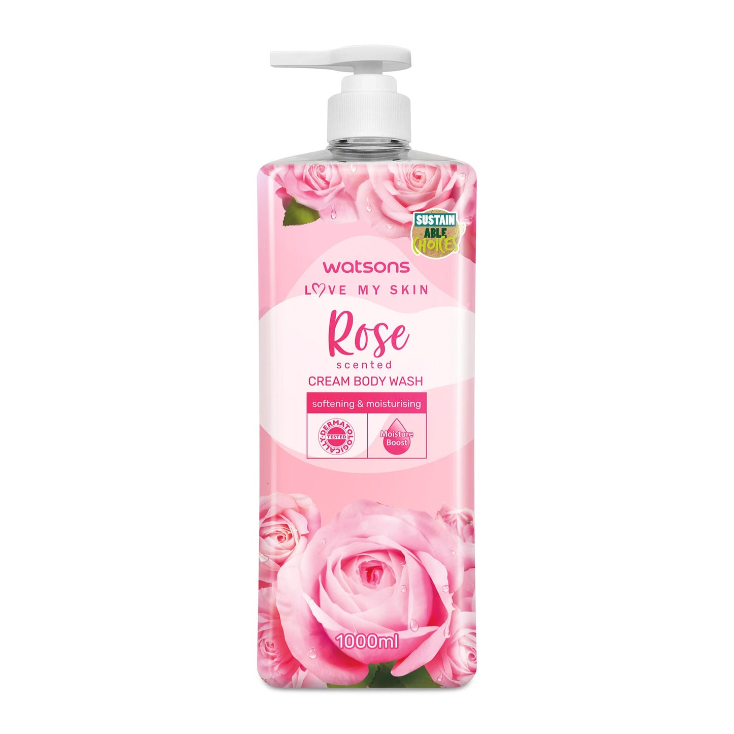 Rose Scented Cream Body Wash 1000ml 1000ml