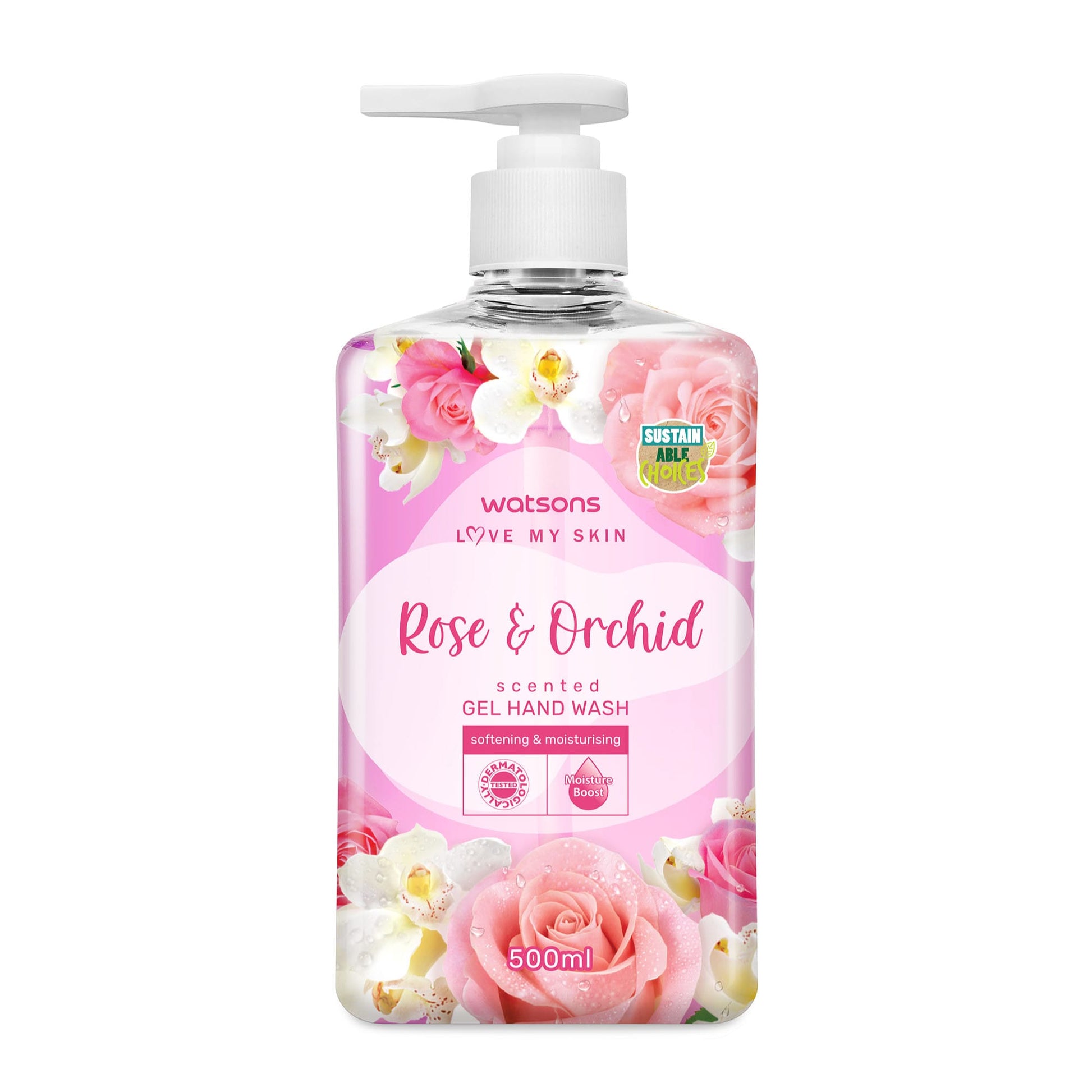 Rose & Orchid Scented Gel Hand Wash 500ml 500ml