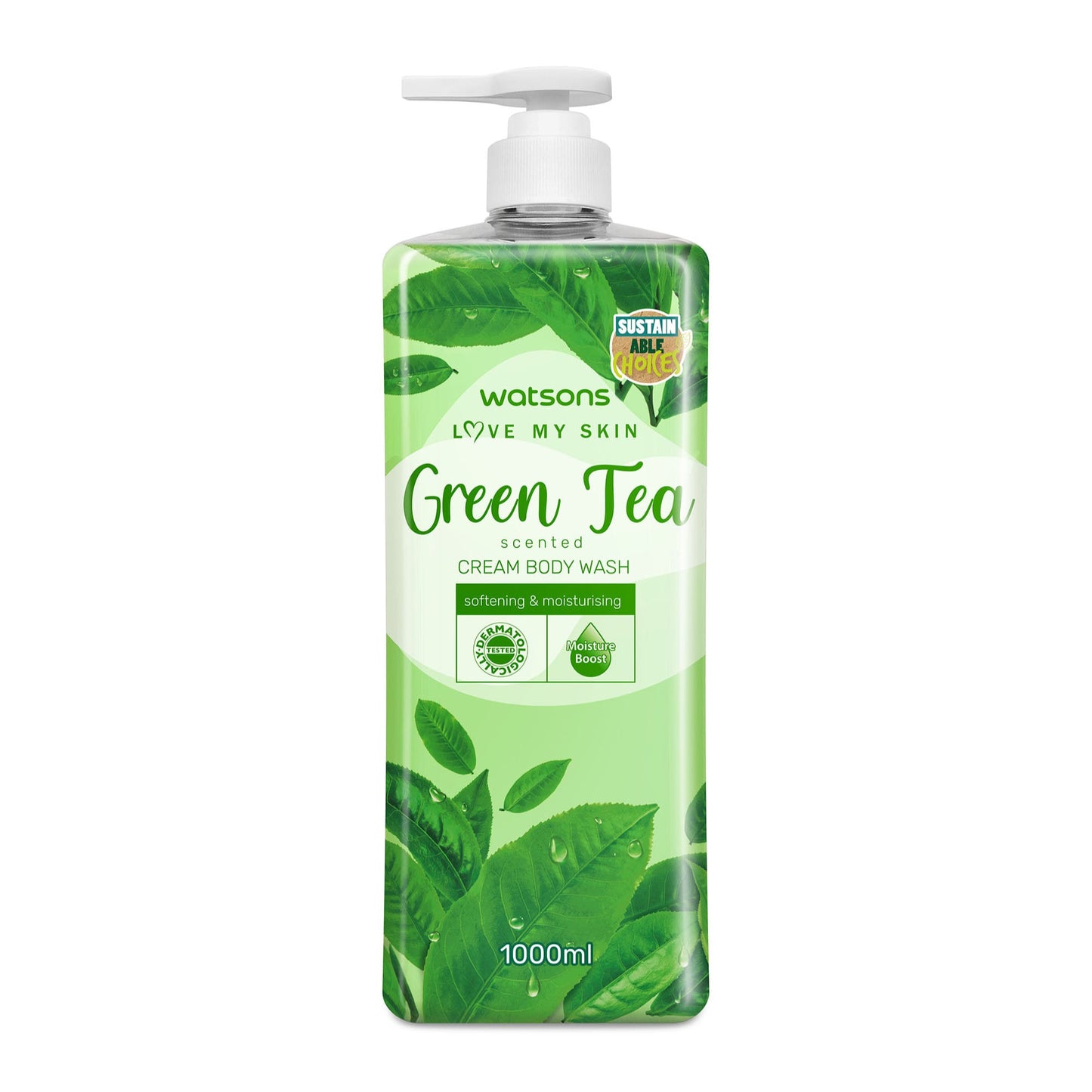 Green Tea Scented Cream Body Wash 1000ml 1000ml