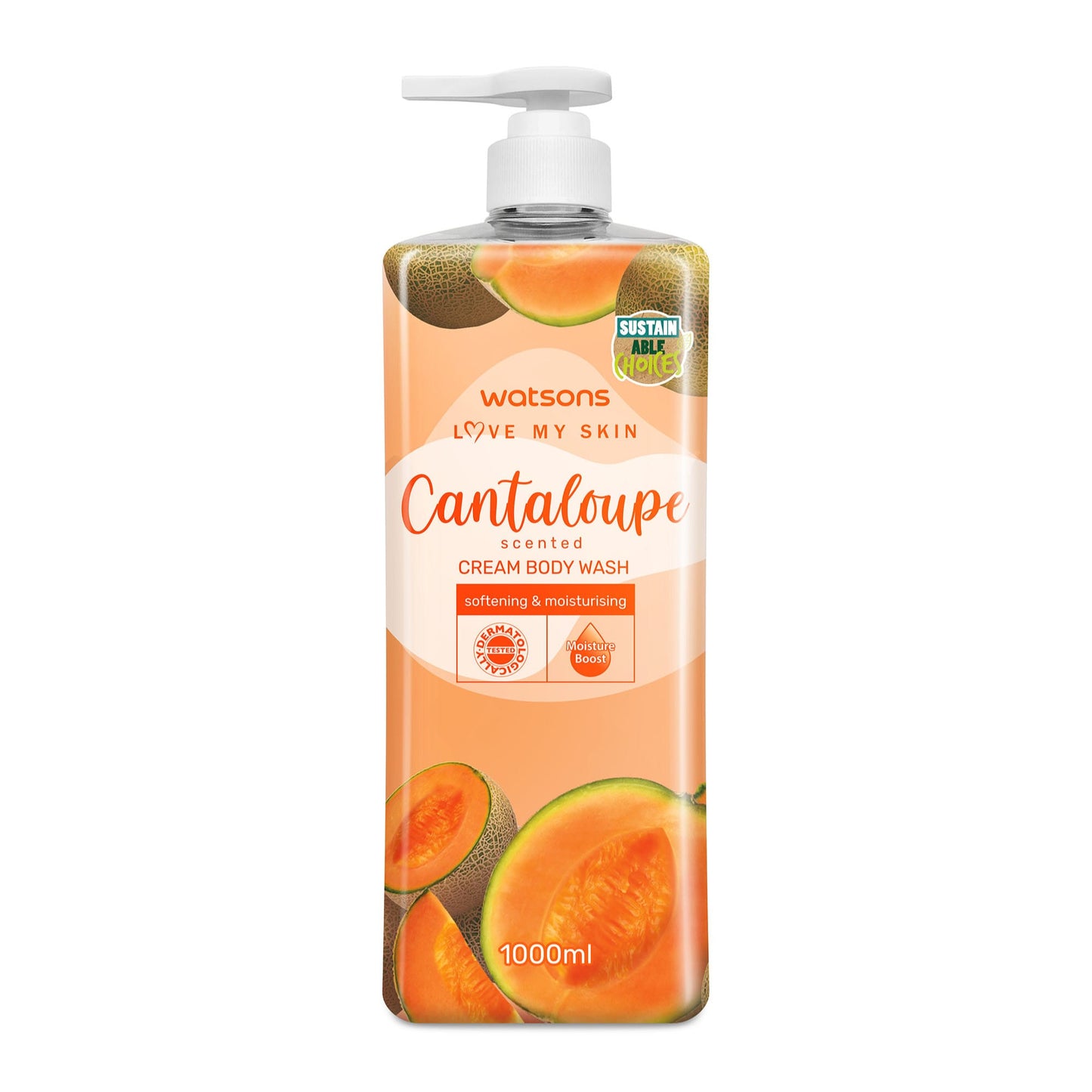 Cantaloupe Scented Cream Body Wash 1000ml 1000ml