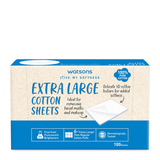 Watsons Extra Large Cotton Sheets 100 sheets