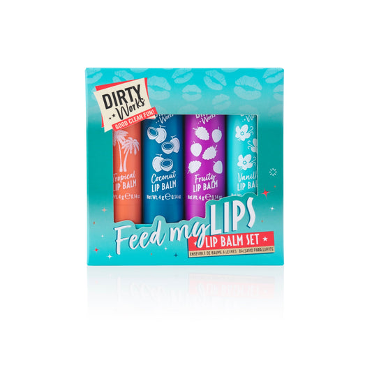 Dirty Works Feed my Lips Lip Balm Set