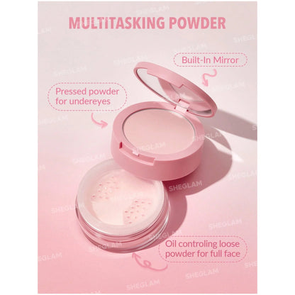 Sheglam Insta-Ready Face & Under Eye Setting Powder Duo