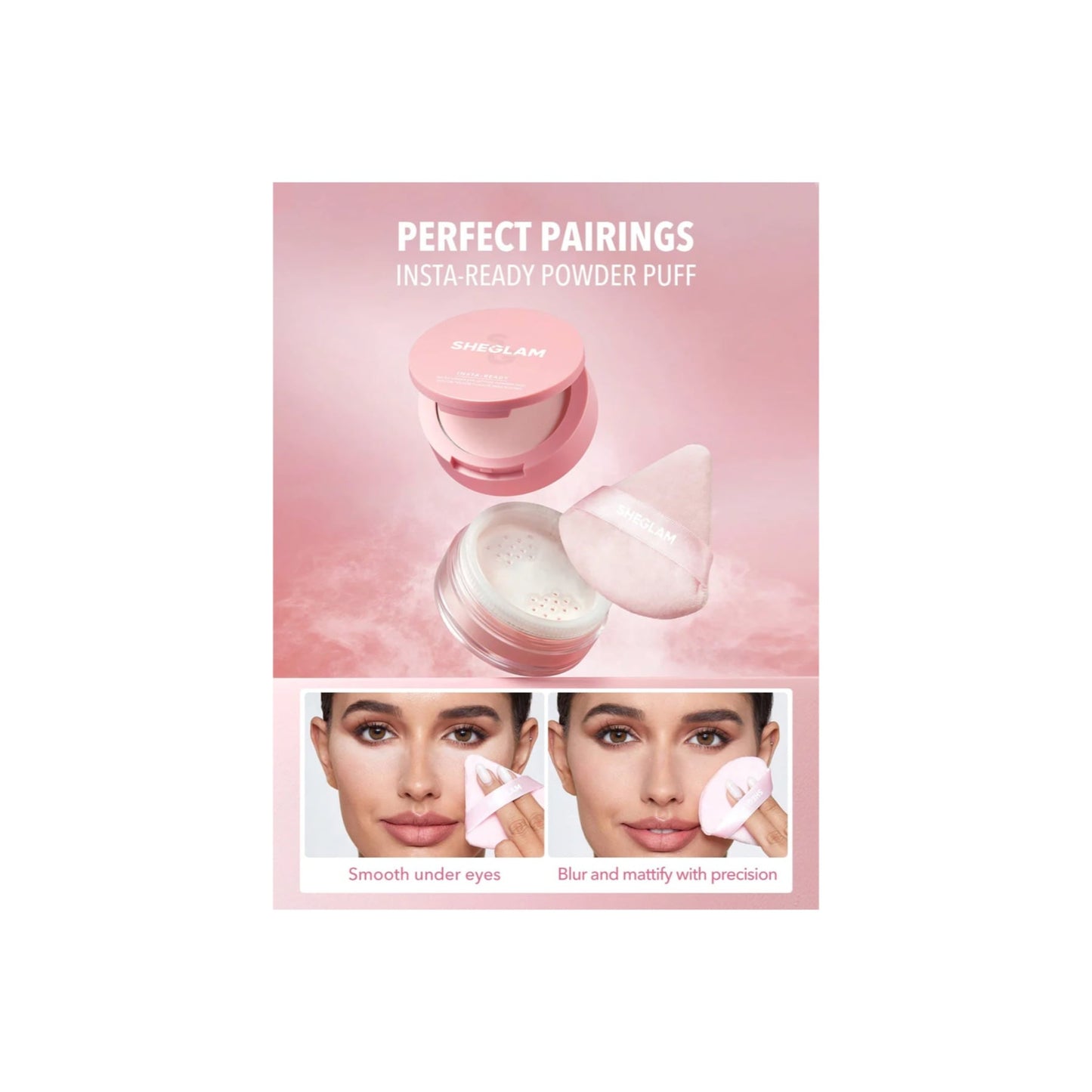 Sheglam Insta-Ready Powder Puff (3 pc)