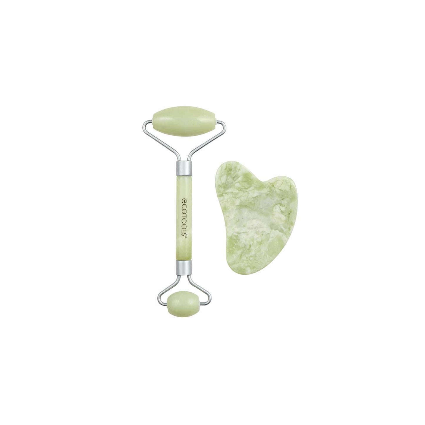 EcoTools Jade Facial Roller and Gua Sha Stone Set 2pc