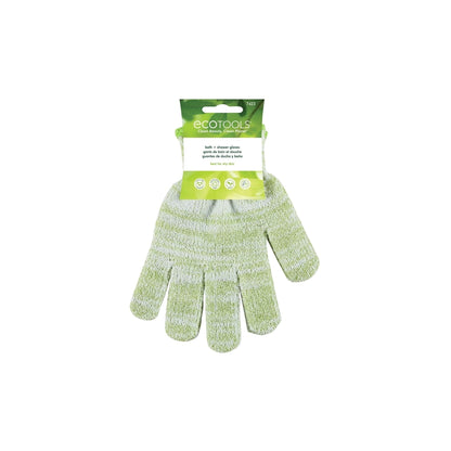 EcoTools Recycled Exfoliating Bath & Shower Gloves Green 1 Pair