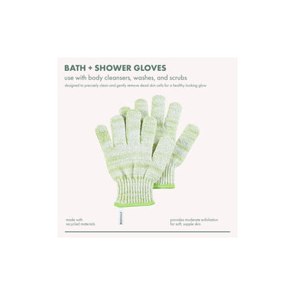 EcoTools Recycled Exfoliating Bath & Shower Gloves Green 1 Pair