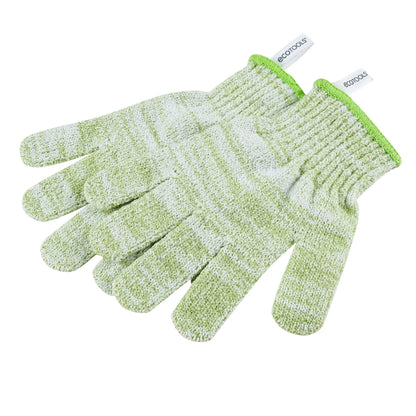 EcoTools Recycled Exfoliating Bath & Shower Gloves Green 1 Pair