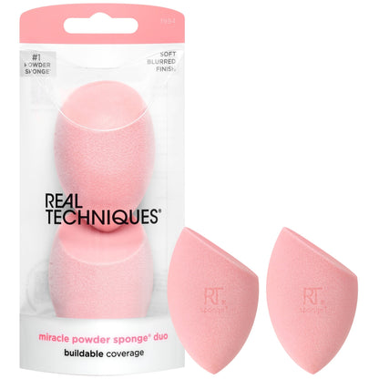 Real Techniques Miracle Powder Sponge Duo 2pc