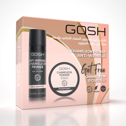 Gosh Chameleon Primer 001 Anti Wrinkle + Free Chameleon Powder 001 Transparent