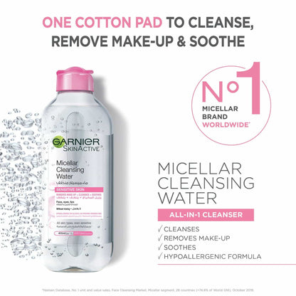 SkinActive 3-in-1 Cleansing Micellar Water 400ml