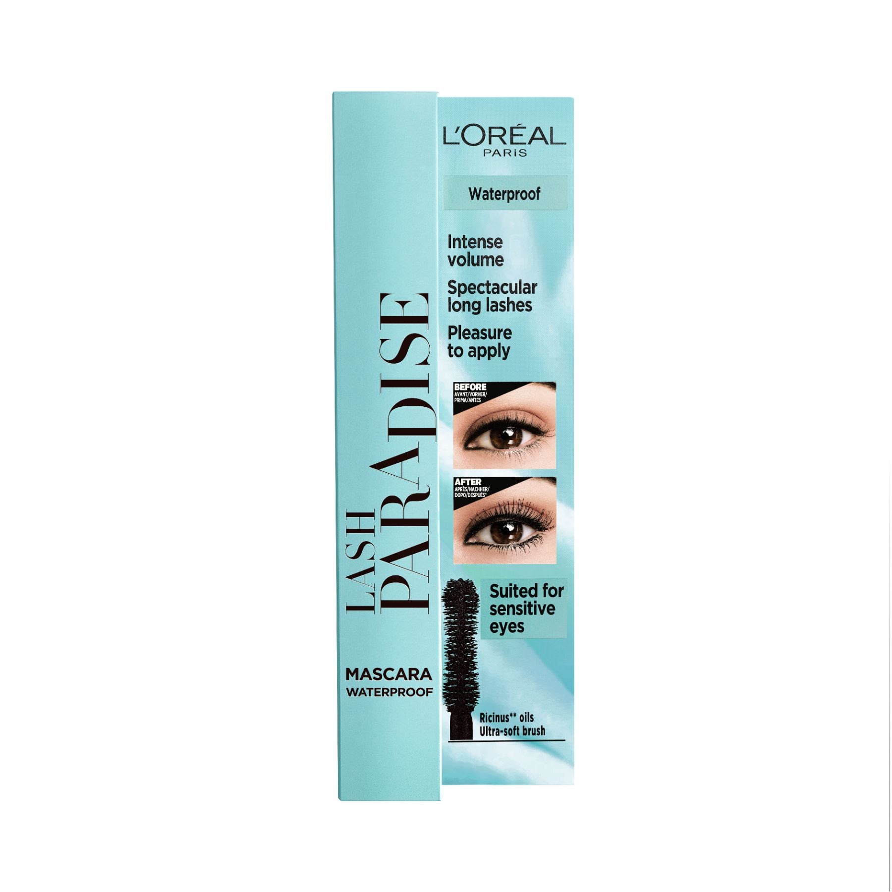 Paradise Mascara Waterproof 01 Black 6.4ml Black|6.4ml