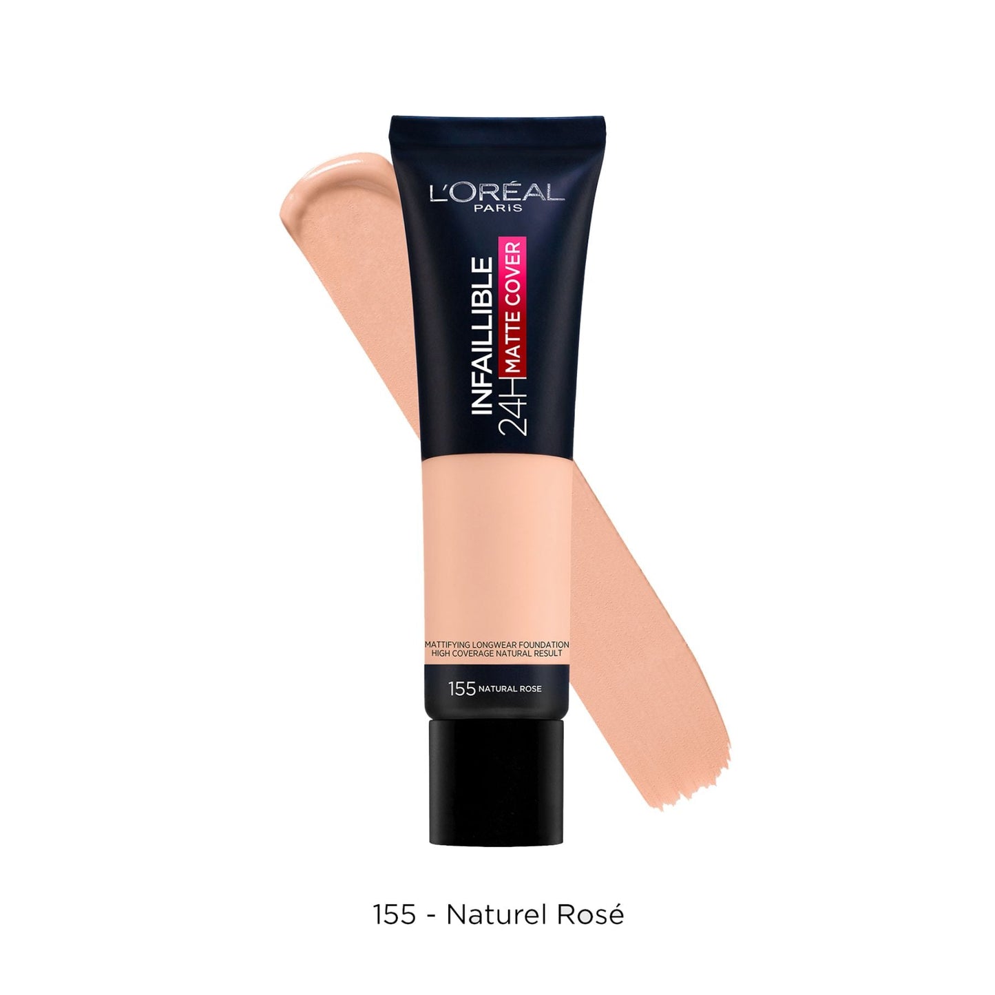 Infallible Matte Cover Foundation Matte Finish 30ml 155 Natural Rose|30ml