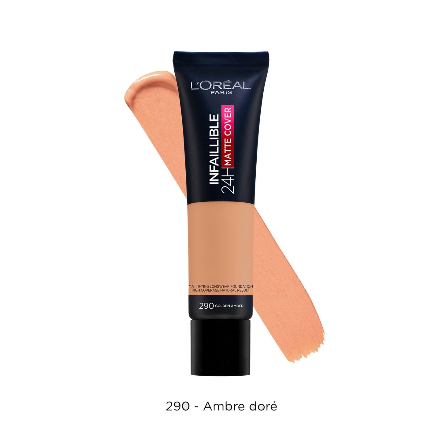 Infallible Matte Cover Foundation Matte Finish 30ml 290 Golden Amber|30ml