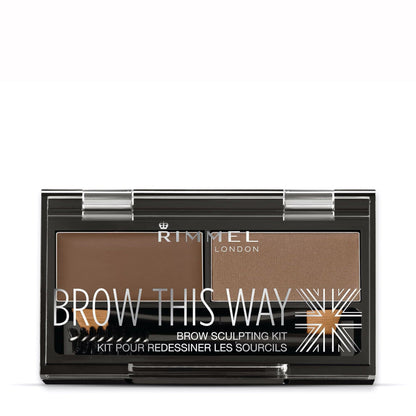 Brow This Way Eyebrow Sculpting Kit Brow Powder 2.4g 002 Medium Brown|3.27g