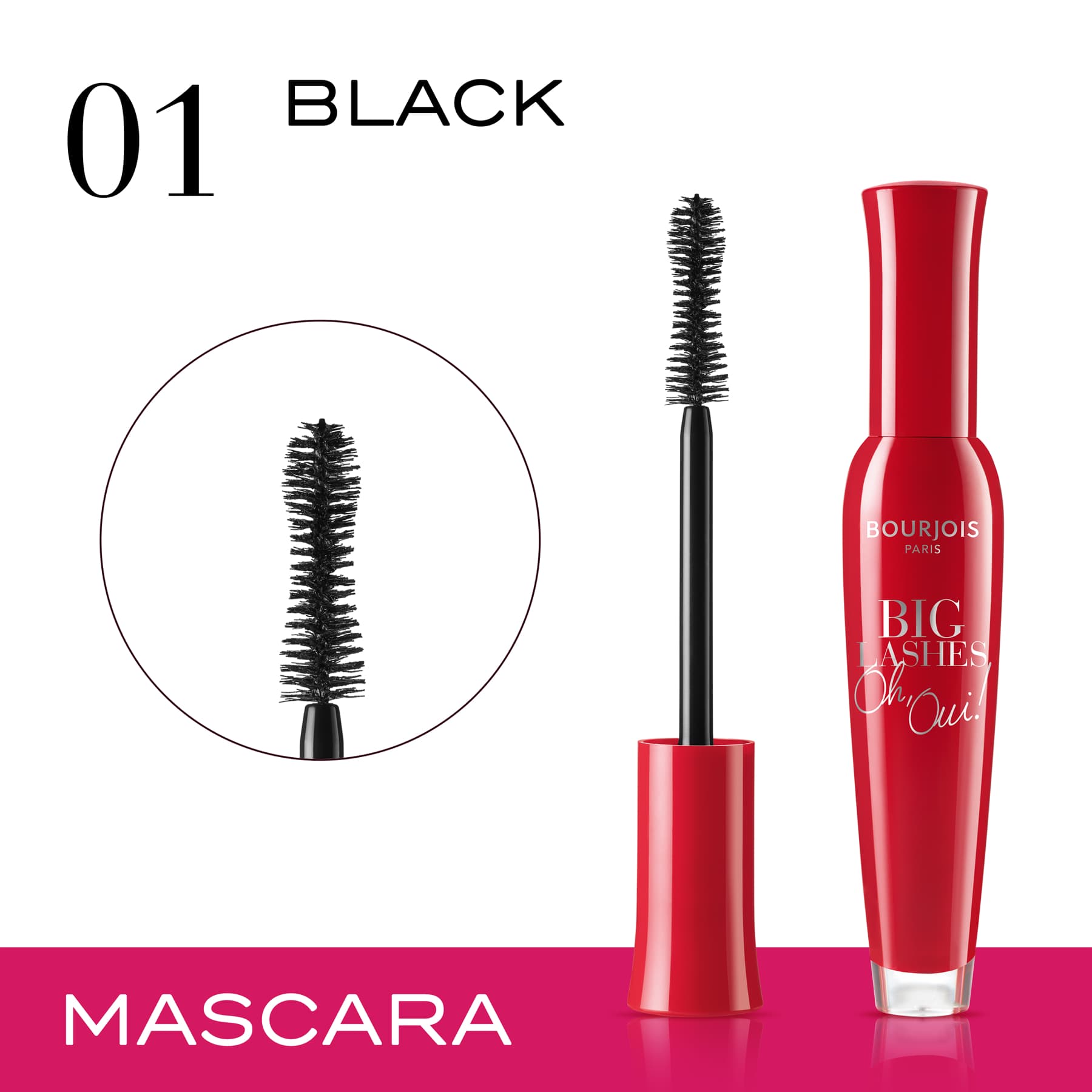 Big Lashes Oh, Oui! Volumizing Mascara 01 Black 7ml Black