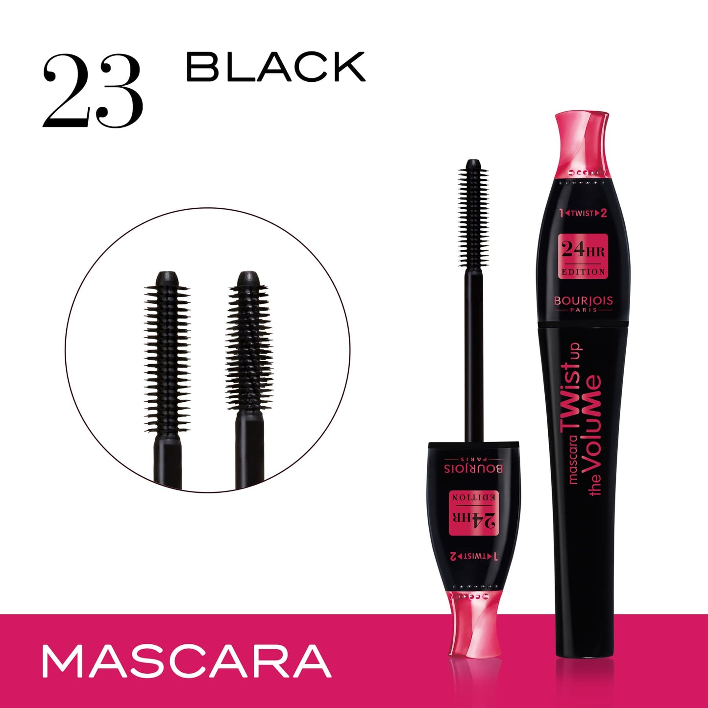 Twist Up The Volume 24H Lengthening & Volumizing Mascara 33 Black 8ml Black|8ml