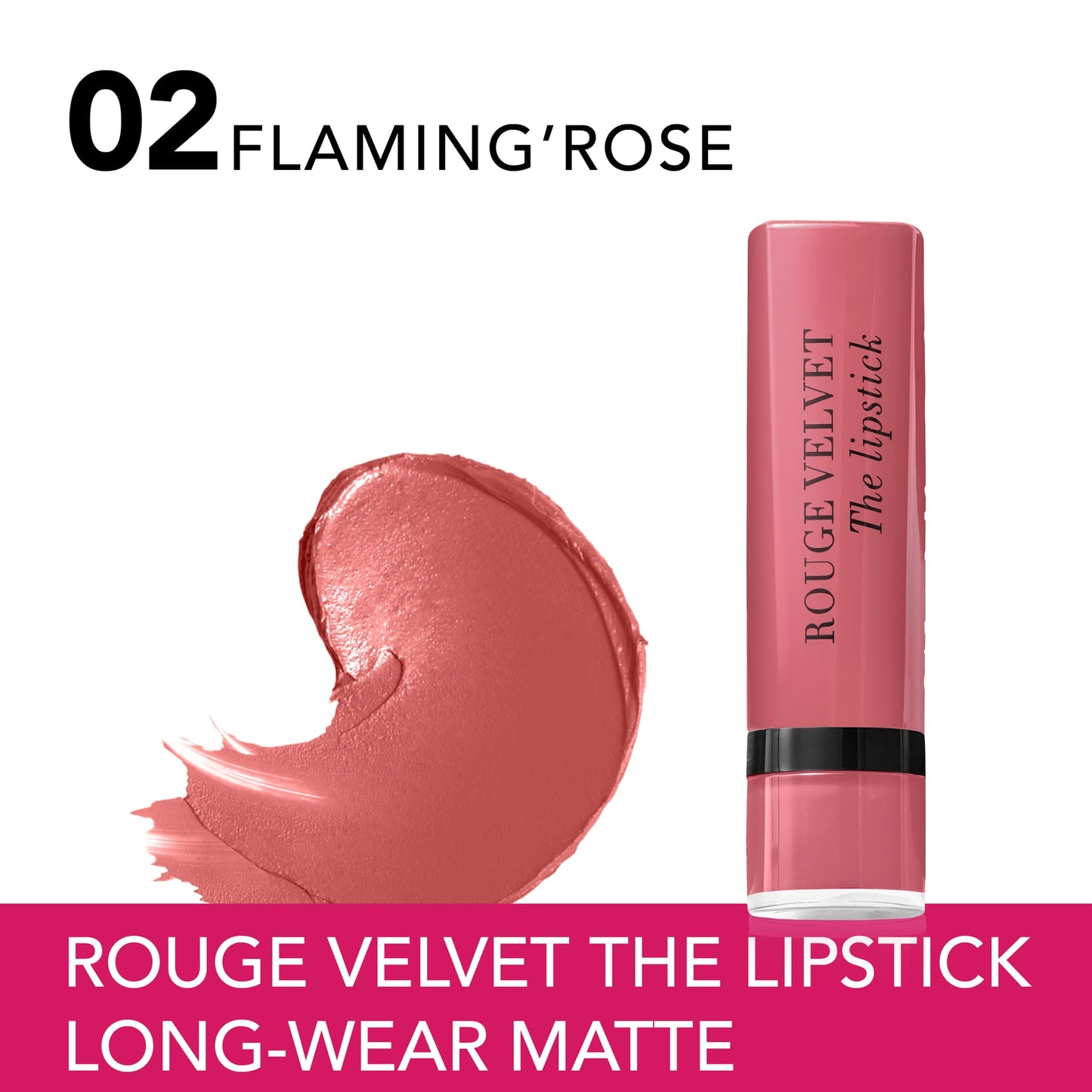 Rouge Velvet The Lipstick Matte 2.4g 02 Flaming Rose|2.4g