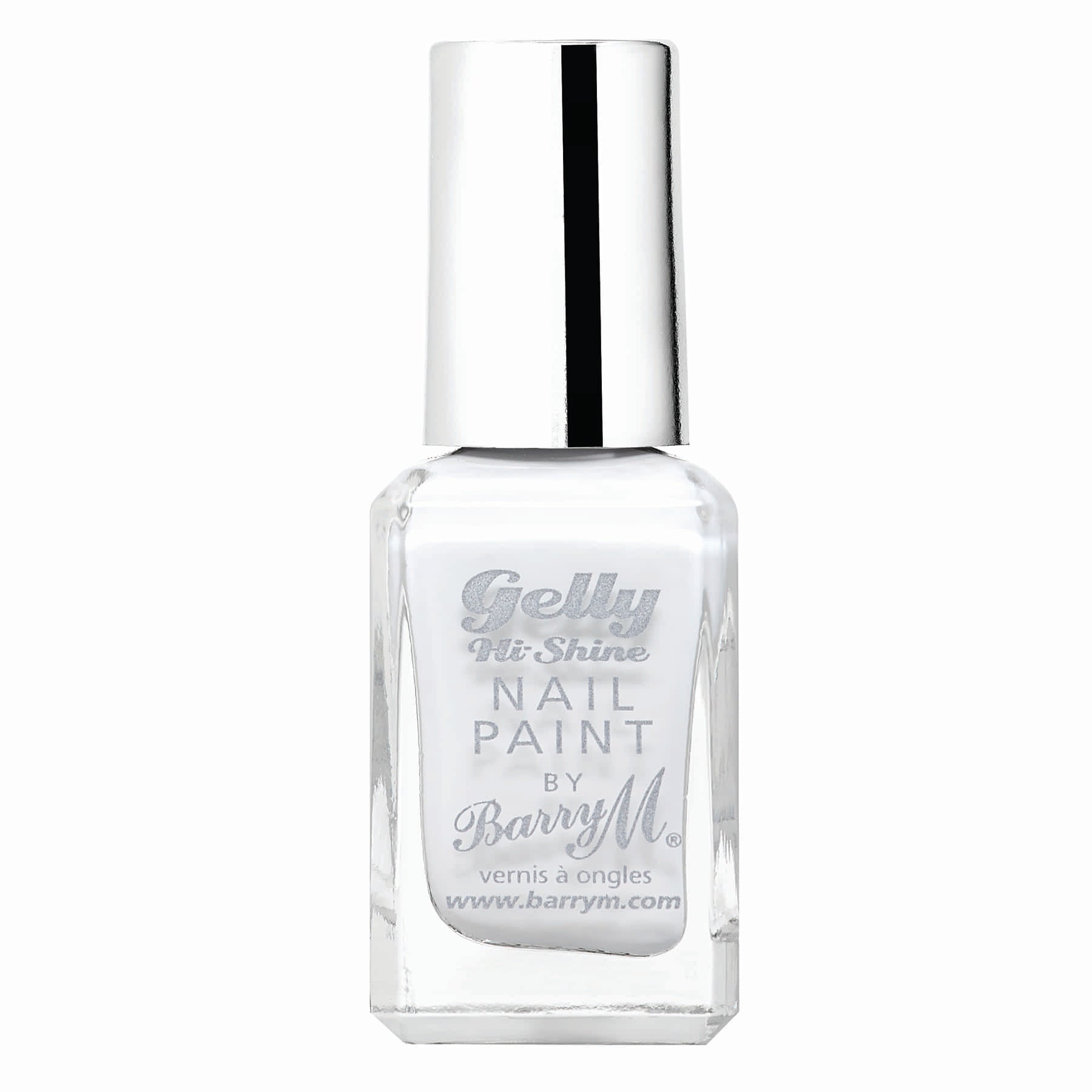 Barry M Gelly Hi Shine Nail Colour 10ml Cotton White|10ml