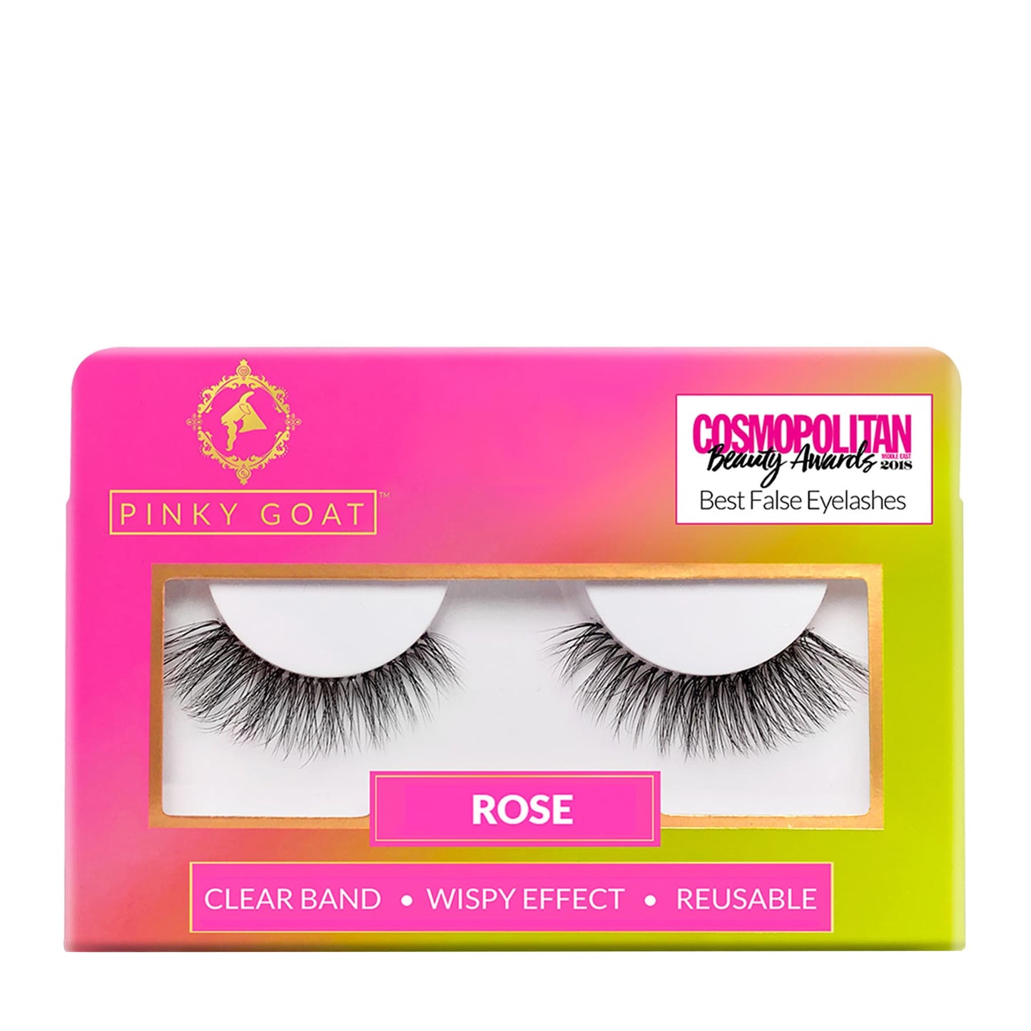 Rose False Eyelashes Vegan 1 pair 9.5g