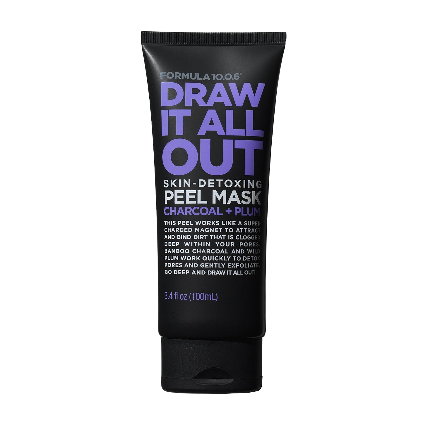 Draw It All Out Skin-Detoxing Peel-Off Mask Charcoal + Plum 100ml Black|100ml