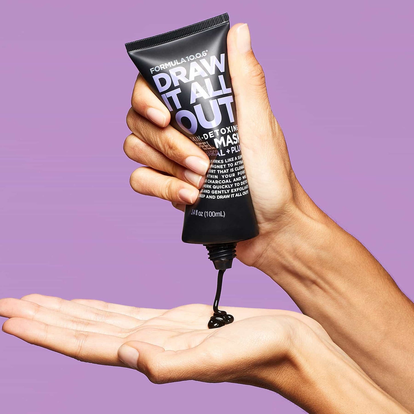 Draw It All Out Skin-Detoxing Peel-Off Mask Charcoal + Plum 100ml Black|100ml